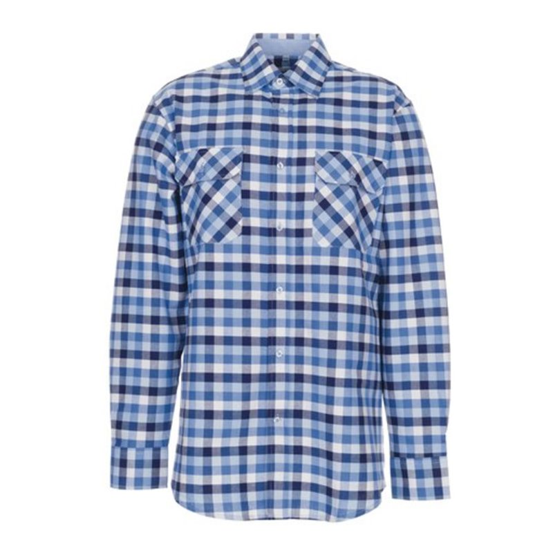 Planam Country Hemd Langarm blau kariert