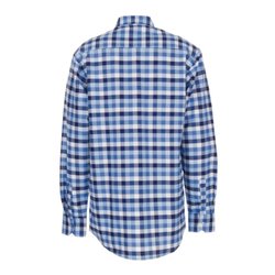 Planam Country Hemd Langarm blau kariert