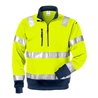 Fristads High Vis Zipper-Sweatshirt Kl. 3 728 SHV Dunkelblau (Herren)