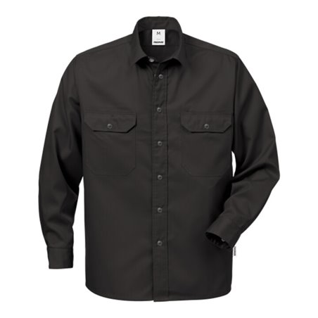 Fristads Baumwollhemd Langarm 720 BKS Schwarz (Herren)