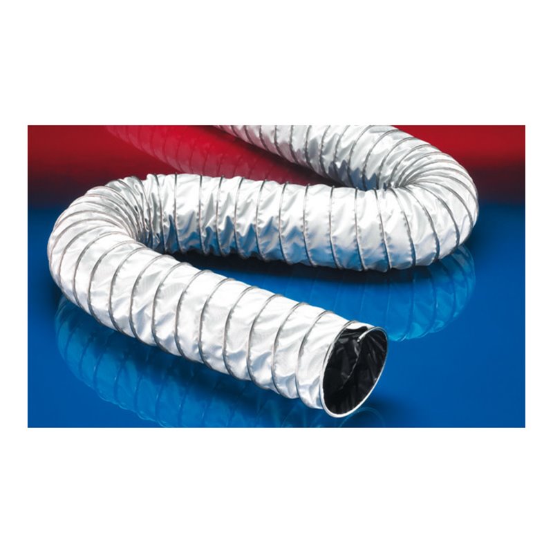 Norres Warmluftschlauch elektr. Leitfähig Ø: 130mm L: 6m CP PTFE/GLASS-INOX 471 EC