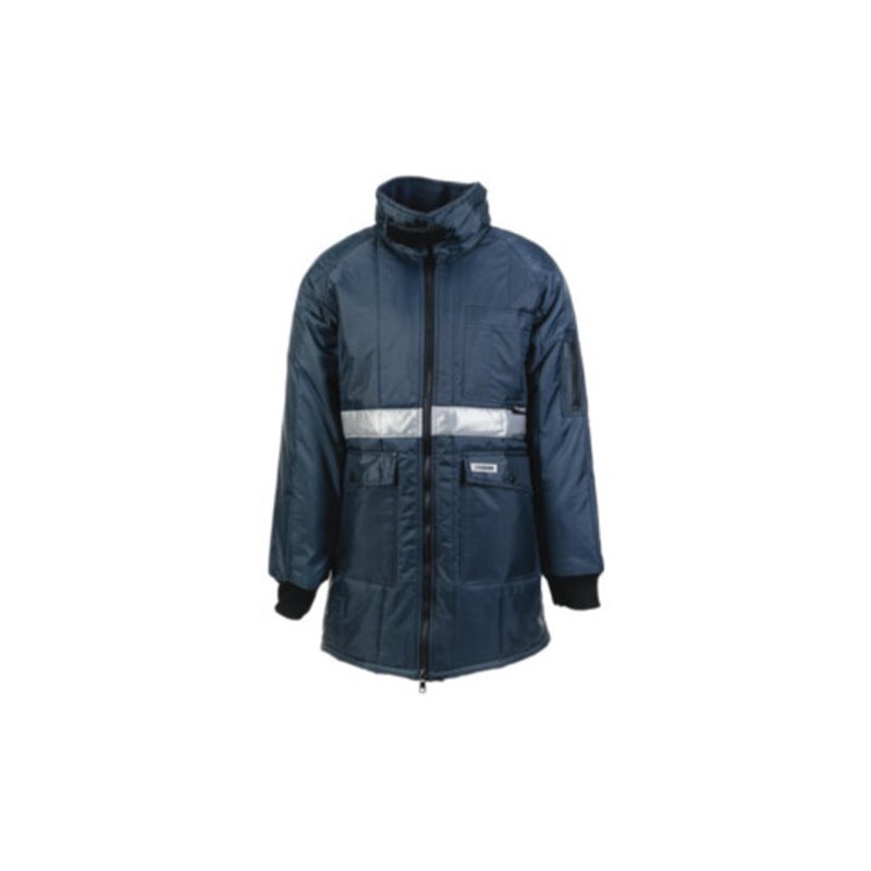 Planam Gefrierhaus-Parka marine, Innenfutter kornblau