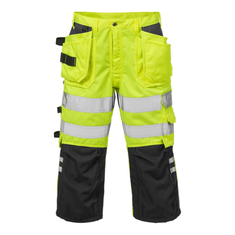 Fristads High Vis 3/4 Handwerkerhose Kl. 2 2027 PLU Gelb (Herren)