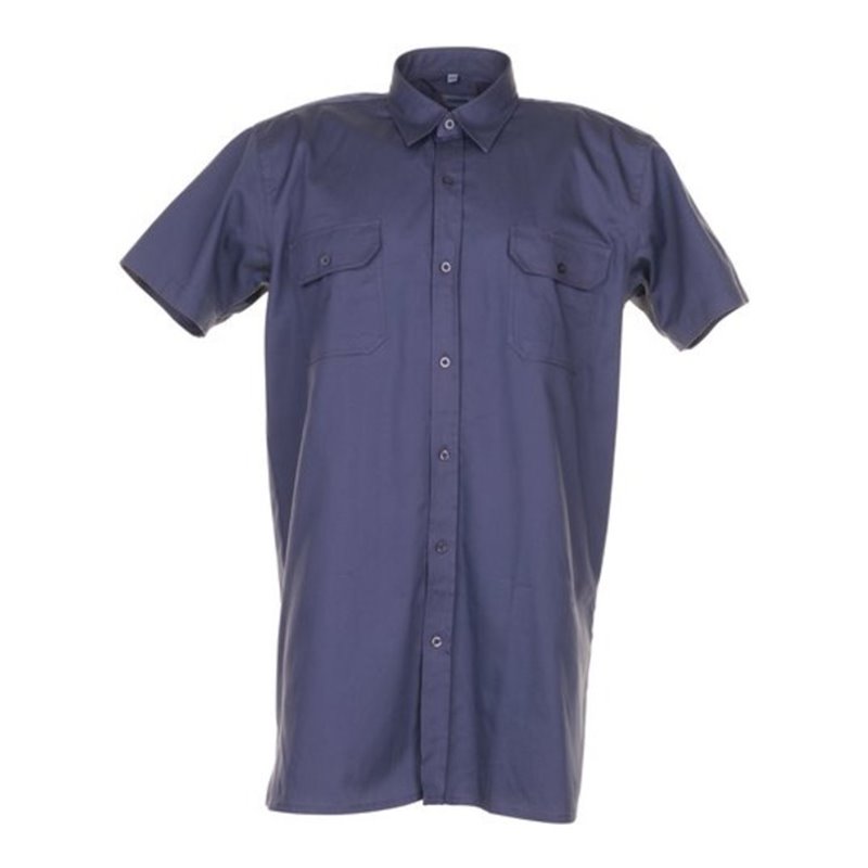 Planam Köperhemd 1/4 Arm Hemden grau