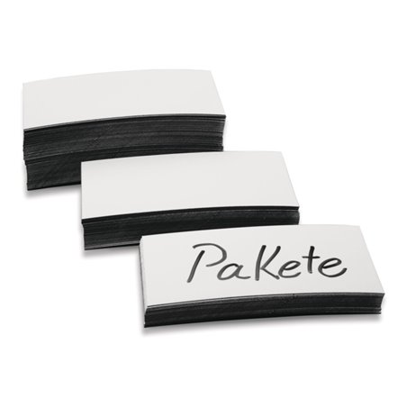 Lagerschild B30xL100 mm magnetisch weiß Stärke 0,6 mm MAGNETOPLAN