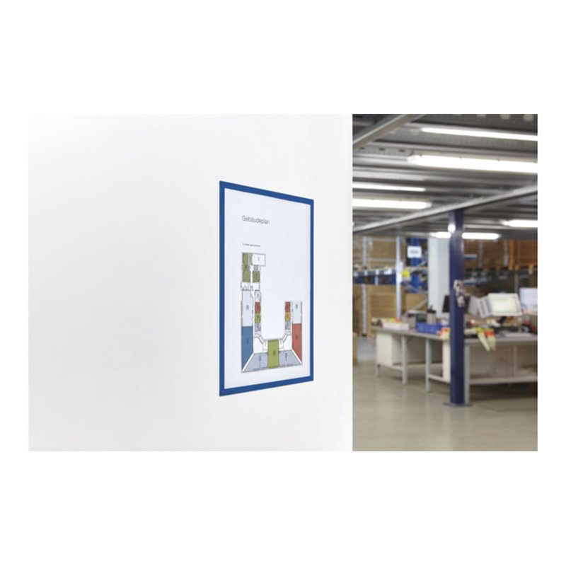 Magnet-Sichtfenster DIN A4 blau 1VE5 Stück im Hoch-u.Querformat