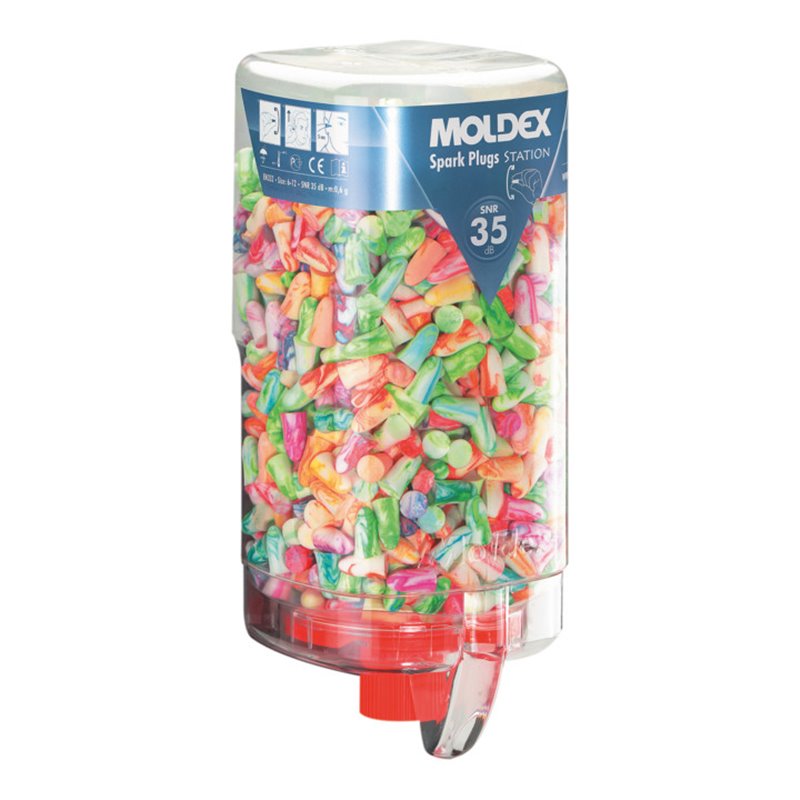 Moldex Gehörschutzstöpsel SparkPlugs 7850 in Spenderbox SNR 35dB 500 Paar