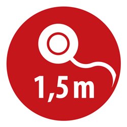 Steckdosenleiste 6 Steckdosen L.2m H05VV-F 3G1,5 m.extern Hand/Fußsch. anthrazit