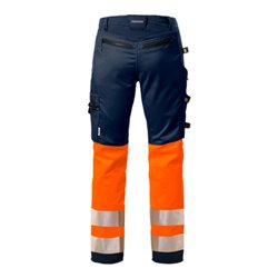 Fristads High Vis Handwerker Stretch-Hose Kl. 1 2706 PLU Orange (Herren)