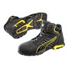 Puma Sicherheitsstiefel Amsterdam Mid, S3 SRC grau/gelb