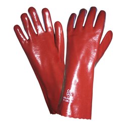 Hase PVC-Schutzhandschuhe Rotterdam, rotbraun