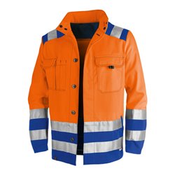 Kübler PSA High Vis Inno Plus Jacke 1107 warnorange/kornblumenblau
