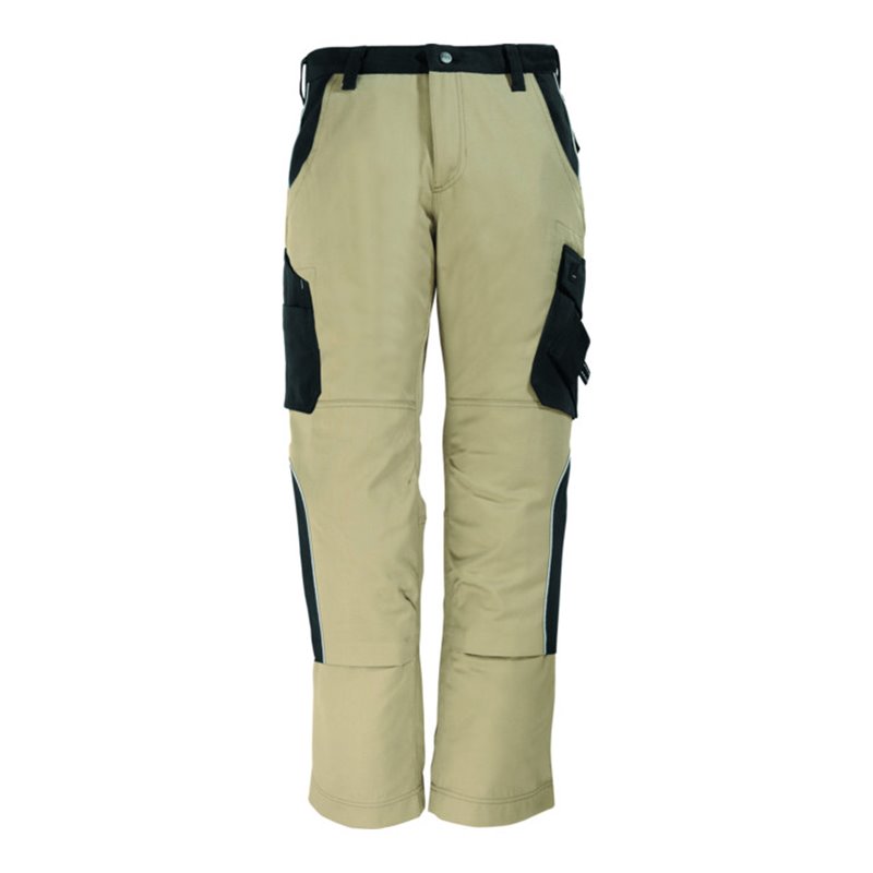 FHB Arbeitshose Bruno 130430 beige/schwarz