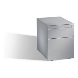 C+P Rollcontainer Asisto M/3/6 mit Hängerahmen Weißaluminium