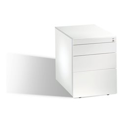 C+P Rollcontainer Asisto M/2/3/4 Front Reinweiß Korpus Reinweiß