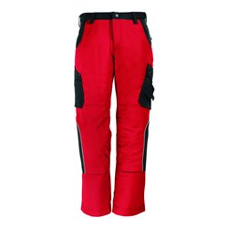 FHB Arbeitshose Bruno 130430 rot/schwarz