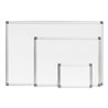 STIER Whiteboard magnetisch mit Alu-Rahmen
