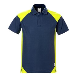 Fristads Poloshirt 7047 PHV Marine/Gelb (Herren)