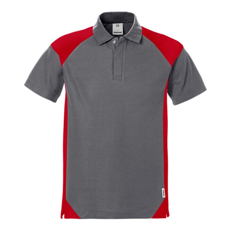 Fristads Poloshirt 7047 PHV Rot Grau (Herren)