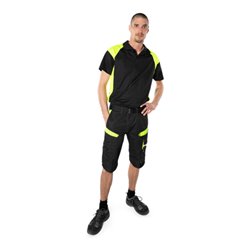 Fristads Poloshirt 7047 PHV Schwarz/Gelb (Herren)