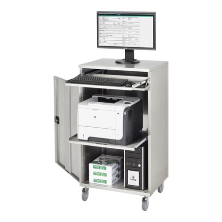 Rau Edelstahl-Computer-Schrank M65 520 mm