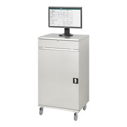 Rau Edelstahl-Computer-Schrank M65 520 mm