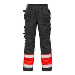 Fristads High Vis Handwerkerhose Kl. 1 2029 PLU Rot (Herren)