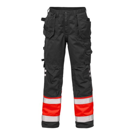 Fristads High Vis Handwerkerhose Kl. 1 2029 PLU Rot (Herren)