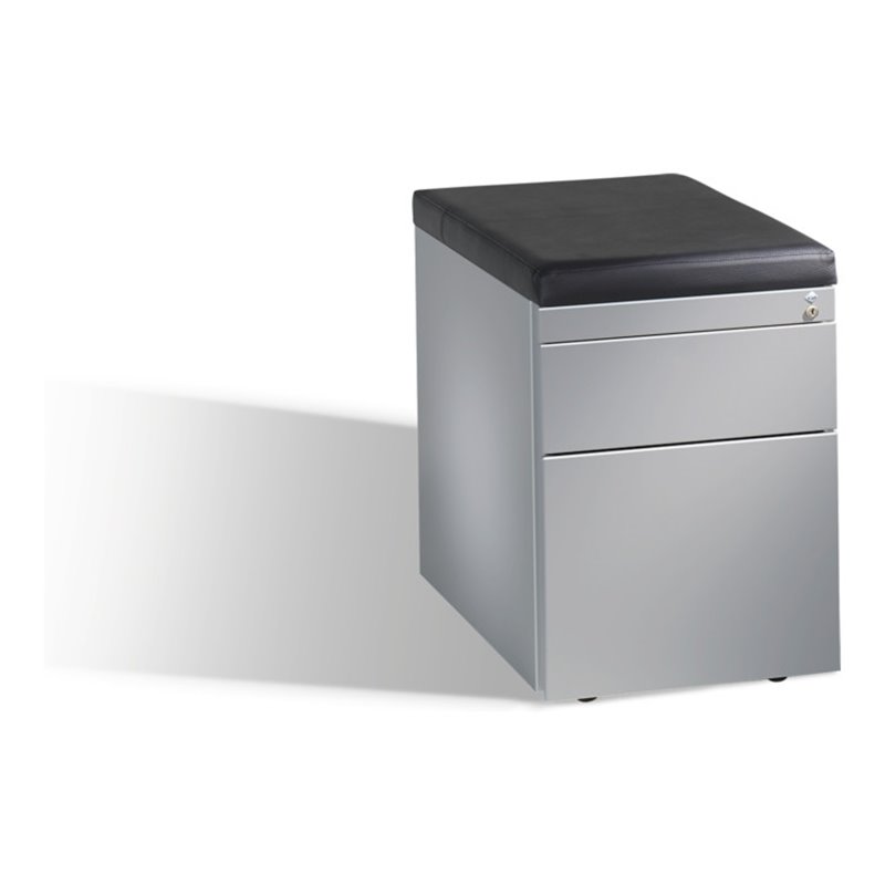 C+P Sitzcontainer Asisto M/3/6 mit Hängerahmen Weißaluminium