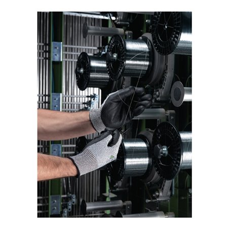 Ansell Handschuhe EN388 Kat. II HyFlex 11-435 Glasfaser Lycra Nylon mit PU schwarz