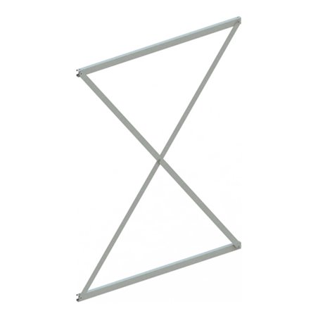 Meta Kragarmregal Ausfachung für Achsmaß verzinkt