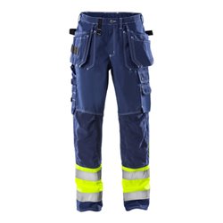 Fristads High Vis Handwerkerhose Kl. 1 247 FAS Blau (Herren)