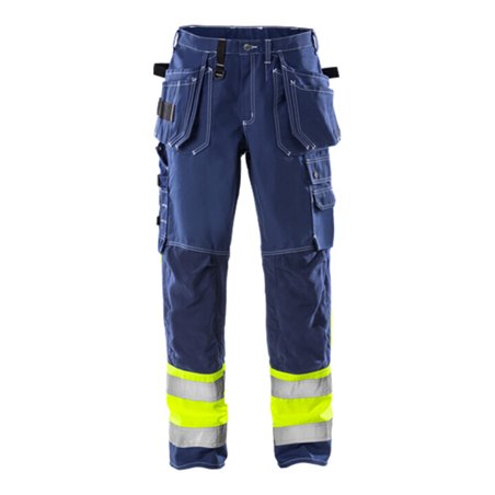 Fristads High Vis Handwerkerhose Kl. 1 247 FAS Blau (Herren)