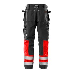Fristads High Vis Handwerkerhose Kl. 1 247 FAS Rot (Herren)