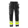 Fristads High Vis Handwerkerhose Kl. 1 247 FAS Schwarz (Herren)