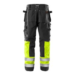 Fristads High Vis Handwerkerhose Kl. 1 247 FAS Schwarz (Herren)
