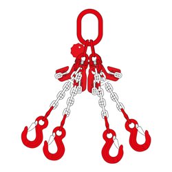 Dolezych Anschlagkette DoKett2 4-strängig mit Verkürzungshaken