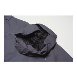 Planam Winter Blouson Canvas 320 grau/schwarz