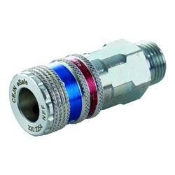 Schneider Sicherheits-Schnellkupplungen mit Außengewinde SSK-NW7,6-EURO