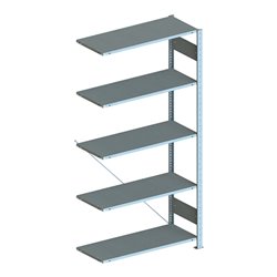 Meta Steckregal Anbauregal S3 CLIP 80 AR verzinkt + 5 Böden