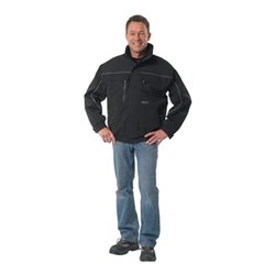 Softshell-Pilotenjacke schwarz