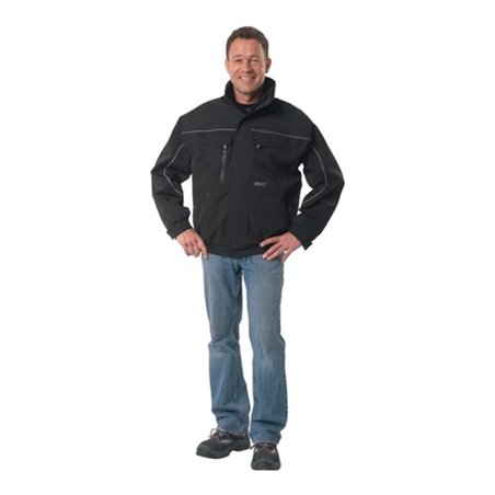 Softshell-Pilotenjacke schwarz