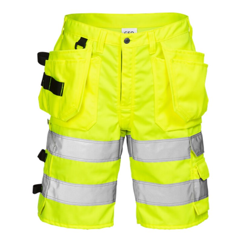 Fristads High Vis Handwerkershorts Kl. 2 2028 PLU Gelb (Herren)