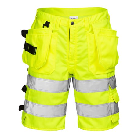 Fristads High Vis Handwerkershorts Kl. 2 2028 PLU Gelb (Herren)