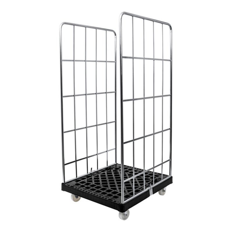 STIER Rollbehälter 2-seitig galvanisch verzinkt Kunstsoff-Rollplatte