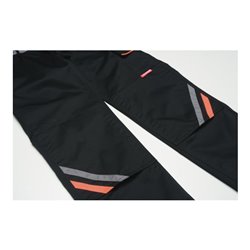 Planam Bundhose Visline grün/orange/schiefer