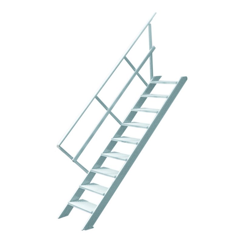 Hymer Treppe stationär Stufenbreite 800 mm ohne Podest Treppenneigung 45°