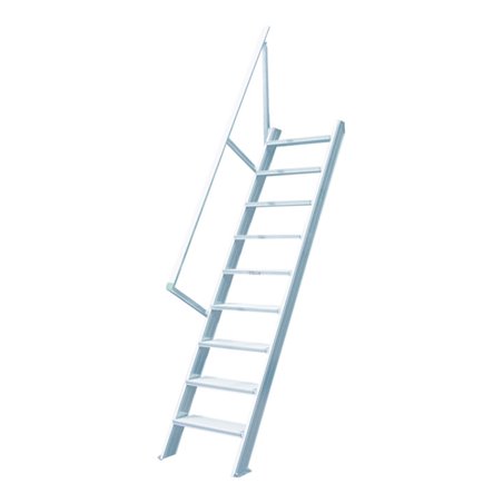 Hymer Treppe stationär Stufenbreite 800 mm ohne Podest Treppenneigung 60°