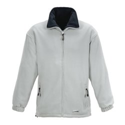 Planam Stream Fleece Jacke Winter hellgrau/marine