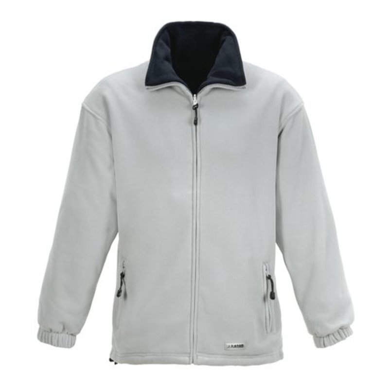 Planam Stream Fleece Jacke Winter hellgrau/marine